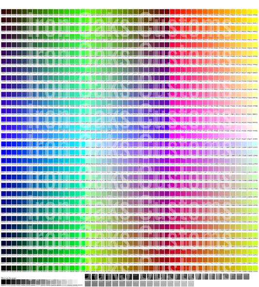 Colorchart - HEX