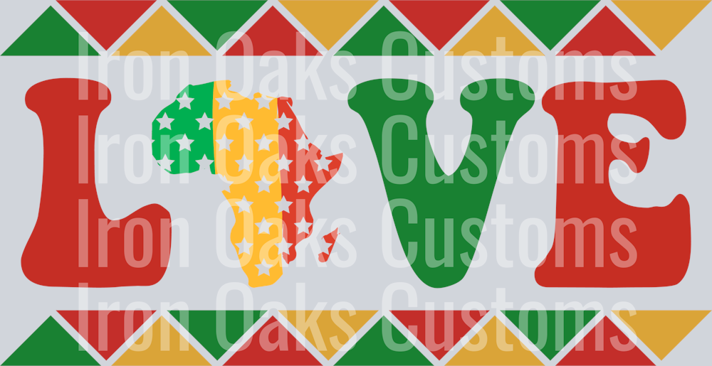 Black History Month SVG Love Africa