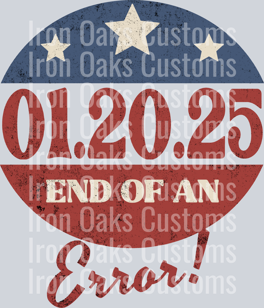 Inauguration end of error - Red