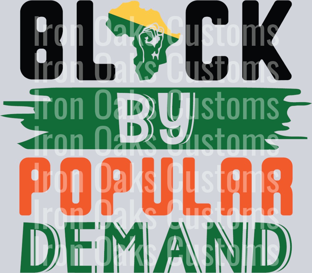 black by popular demand