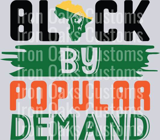 black by popular demand