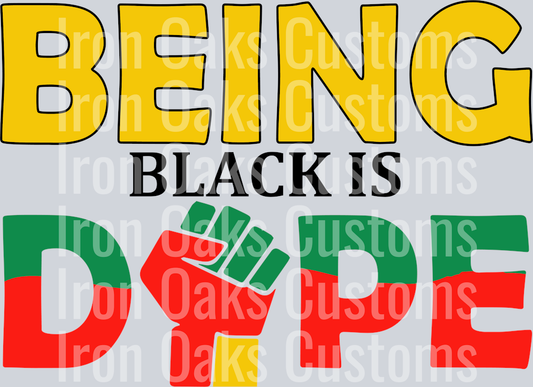 Being black is dope SVG