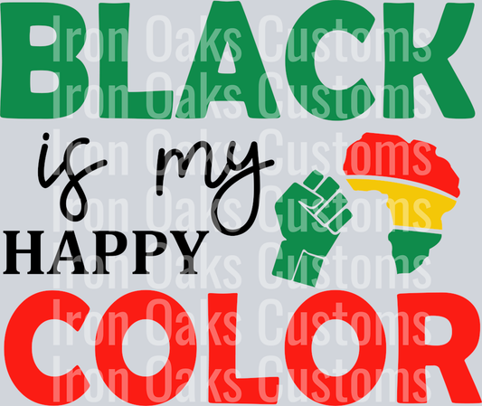 Black is my happy color SVG