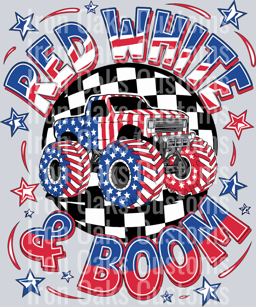 Copy of Red Whtie and Boom