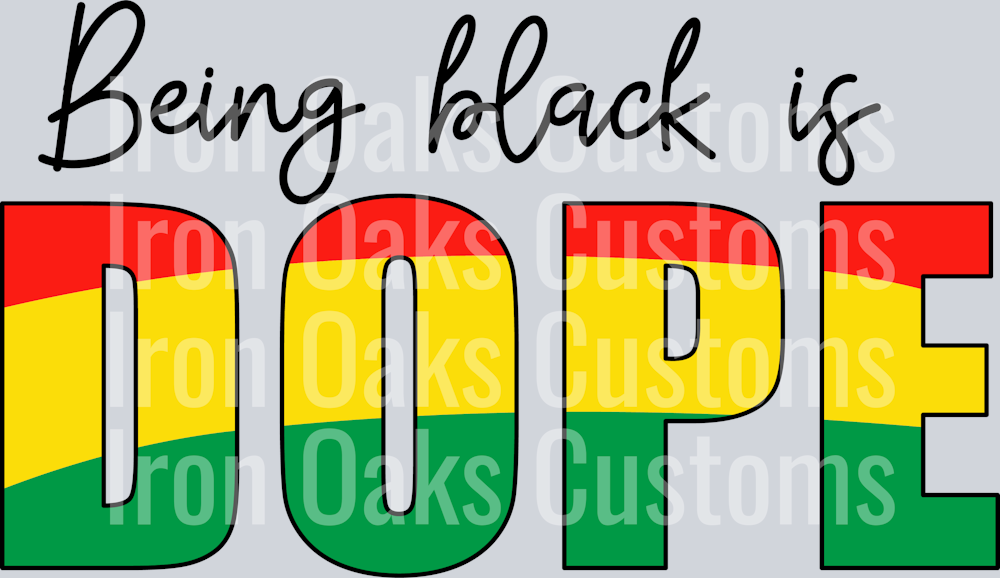 Being black is dope SVG 3