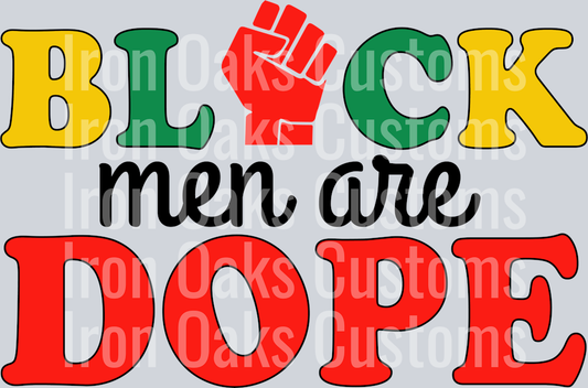Black men are dope SVG
