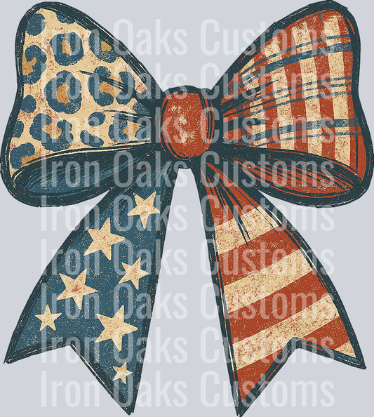 American flag bow