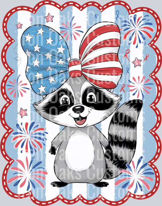 4th of July Racoon