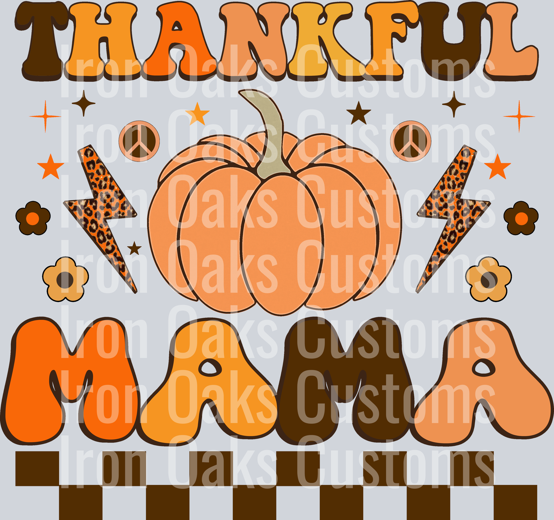 retro thankful mama