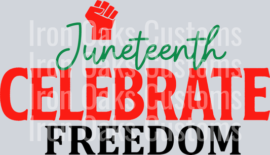 Juneteenth celebrate freedom SVG
