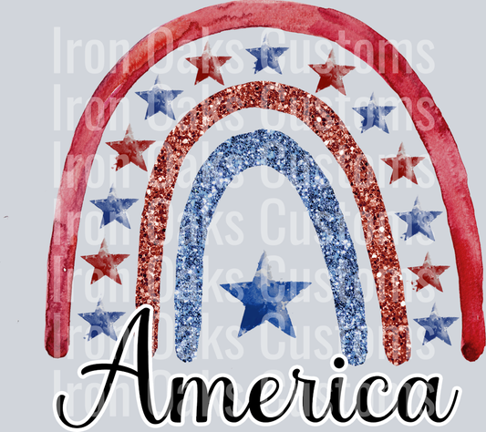 4th of july boho rainbow