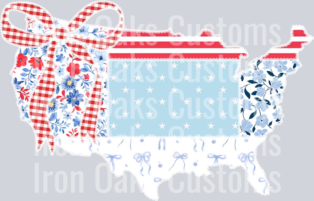 4th of July America Map